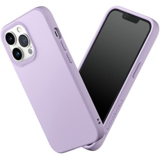RhinoShield Case kompatibel mit [iPhone 13 Pro] | SolidSuit - Stoßdämpfende & schlanke Schutzhülle mit Premium Finish - 3.5 Meter Fallschutz - Austauschbare Kamera-Ringe - Violett