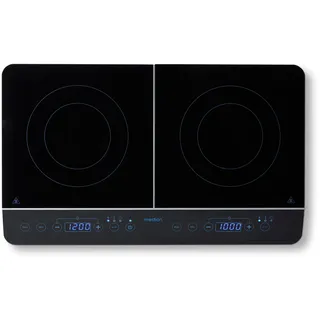 Medion »MD 15324, 3500 W Induktionsleistung, automatische Topferkennung, Timer« Temperaturbereich 60 - 240°, Sensor-Touch-Display, schwarz, Arbeitsplatte Zonen-Induktionskochfeld 2 Zone(n)