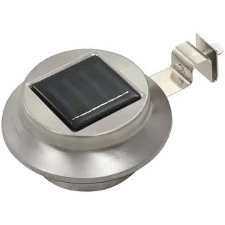 vidaXL Solar-Außenleuchten 12 Stk. LED Rund 12 cm Weiß - Silber