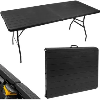 Klapptisch 180x74 cm schwarz Malatec 12280 - Schwarz