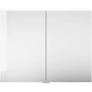 burgbad Eqio Spiegelschrank mit LED-Aufsatzleuchte, 2-türig, 1000x800x170mm, SPGS100F6584, Korpus: Dunkelgrau Matt