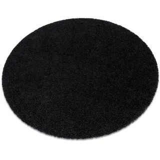 RugsX Soffi Shaggyteppich 80 x 80 cm Schwarz