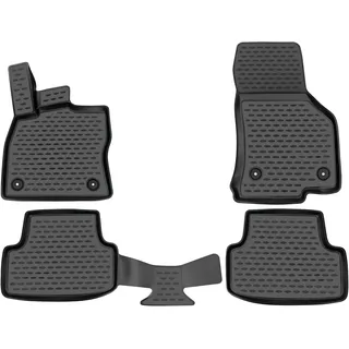 Element passgenaue Premium Antirutsch Gummi Fußmatten, | SEAT Leon Typ (5F)