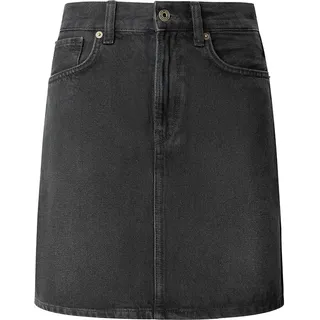 Pepe Jeans Mini High Waist Denim Short Rock - Denim 9F0 - XS