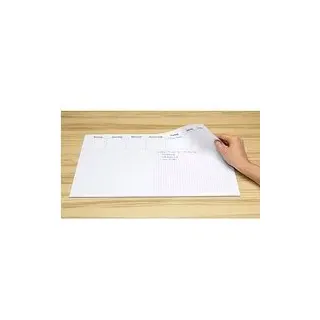 RNK-Verlag Schreibtischunterlage Office - liniert & kariert weiß Papier 48,0 x 33,0 cm, 30 Blatt