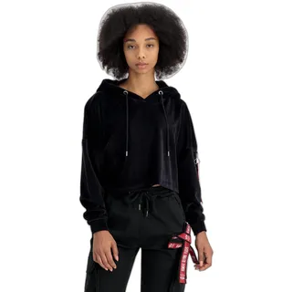 Alpha Industries Frottee Hoody COS Wmn Kapuzensweat für Damen Black