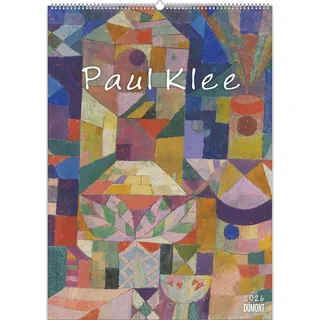 DuMont Buchverlag DUMONT - Paul Klee 2026 – Kunst-Poster-Kalender 50 x 70 cm, Wandkalender mit 12 Meisterwerken der Klassischen Moderne für Kunstliebhaber