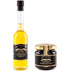 La Rustichella Schwarz Trüffel Paté und Schwarz Trüffel Olivenöl Set, 190 g
