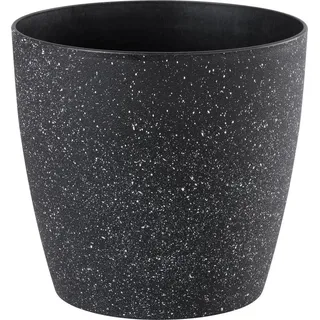 Blumentopf Strend Pro Stone, 28x26 cm, schwarz, Stein-Effekt