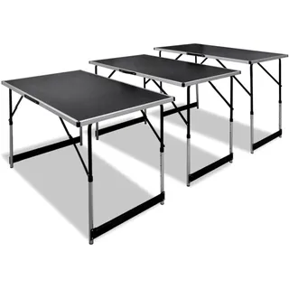 Klebetischset, 3 Stück, faltbar, höhenverstellbar