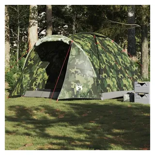vidaXL Angelzelt 2 Personen Tarnmuster Wasserdicht
