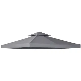 Outsunny Pavillondach für Metall-Gartenpavillone Dunkelgrau