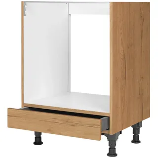 Nobilia Herdumbauschrank , Eichefarben , Holzwerkstoff , 1 Schubladen , einzeln stellbar , 60x87x56 cm , Blauer Engel, Pefc, Goldenes M, Made in Germany, DGM-Klimapakt , Küchen, Küchenmöbel, Küchenschränke, Geräteumbauschränke