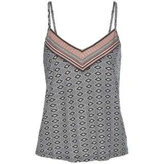 VIVANCE Dreams Trägertop in schönem Ethno-Design, braun