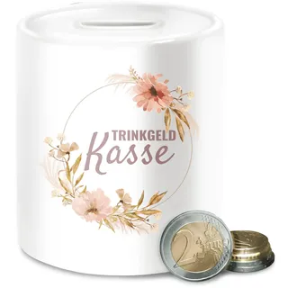 Spardose Trinkgeldkasse I Kaffeekasse I Trinkgeld I Tip - Unisize - Weiß - trinkgeldkaasse Geschenk Friseurin für arztpraxis Gastronomie sparbüchsen kaffekasse Friseur Geschenke kaffeekassen