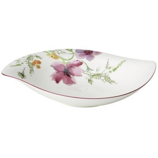 Villeroy & Boch Salatschüssel , Blau, Grün, Orange, Rosa, Rot, Weiß , Keramik , Floral , rechteckig , Geschirr, Schalen & Schüsseln, Salatschüsseln