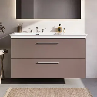Ideal Standard i.life B Waschtischunterschrank 100 cm mit 2 Auszügen, asymmetrisch links