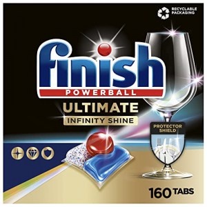 Finish Ultimate Infinity Shine Spülmaschinentabs, 160 Stück um 20,32 € statt 34,59 €