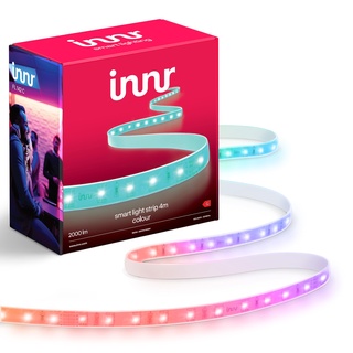 innr Zigbee LED Strip 4m, Funktioniert mit Hue* & Alexa (Bridge erforderlich), White & Colour, LED Leiste, LED Streifen, Lightstrip Warmweiß bis Kühlweiß (1800K-6500K), 2000lm