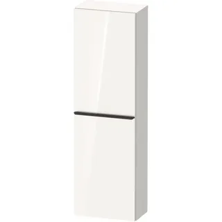 Duravit D-Neo Halbhochschrank 40 x 132 cm, 1 Tür Anschlag rechts, Griff diamantschwarz DE1318RBD220000, Farbe: Weiß