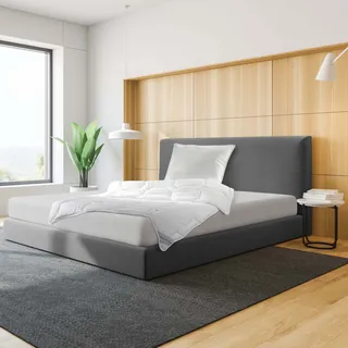 Traumhaft gut schlafen Steppbett oder Kissen mit Microfaserbezug, allergikergeeignet, Größe: 155 x 200 cm, Ausführung: Duo-Steppbett - Weiß