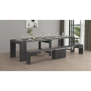 Dmora Crispin Konsolentisch 66 x 25 x 45 cm grau