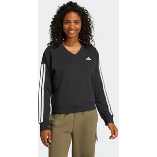 adidas Essentials 3 Stripes Sweatshirt Schwarz/Weiß L