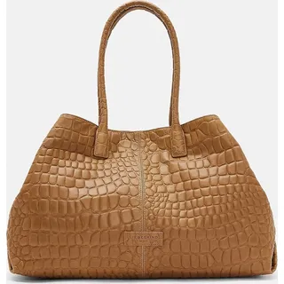 Liebeskind Berlin Chelsea Crocodile Shopper L cognac