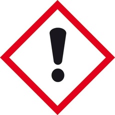 Bild 21.B1028 GHS-Gefahrenpiktogramm 07 Ausrufezeichen, Hygiene und Abstand Folie selbstkle