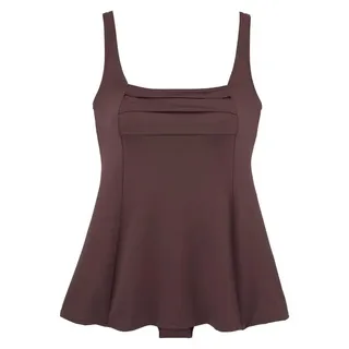 LASCANA Badekleid Damen Braun 42 Cup D