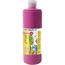 Eberhard Faber 578933 - EFA Color Fingerfarbe in der Flasche, Farbe manganviolett, Inhalt 750 ml, schnelltrocknend und auswaschbar, zum Mischen und für kreativen Malspaß