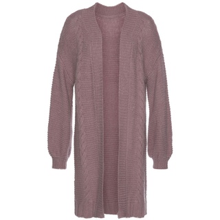 LASCANA Longstrickjacke Damen dunkelrosé Gr.36/38