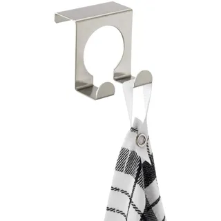 Wenko Handtuchhalter Tür-Doppelhaken Silber Edelstahl