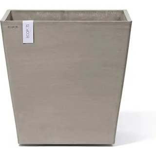 Ecopots Pflanztopf Rotterdam Rollen Braungrau 49,7 cm x 50 cm