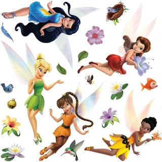 AG Design Disney Feen Kinderzimmer Wandstickers, mädchen Wandtattoo ädchen deko von AG Design 30 x 30 cm | DKS 1096