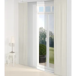 Schiebegardine WIRTH "Sepino" Gr. 1, beige (creme), B:60cm H:145cm, Jacquard, Baumwolle, Polyester, Gardinen, Schiebegardine