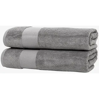 Wolkenfeld Duschtücher »Premium Low-Twist Baumwolle 550 g/m2 – 2 große Duschtücher« 70×140 cm – weich, saugfähig und ideal für Bad & Wellness