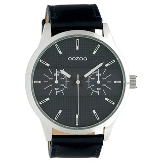 Oozoo - Herrenuhr - C10536 - Dunkelblau Silber - Dunkelblau