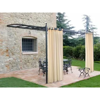 Zelt Gazebo Mit Trägern Und Knöpfen CM 160X270 Farbe Creme Zelt Abdeckung