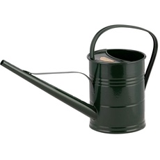 PLINT 1.5L Watering Can - Modern Style Watering Pot for Indoor and Outdoor House Plants - Coloured Galvanised Powder Coated Steel - Metal Design with Narrow Spout and High Handle - (Green)