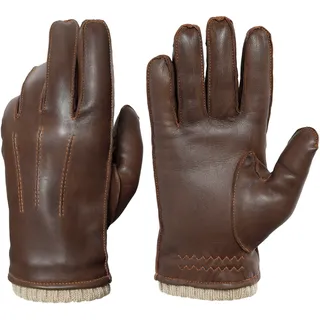 PEARLWOOD Lederhandschuhe »Wilson« Vintage Optik durch Waxfinish, braun