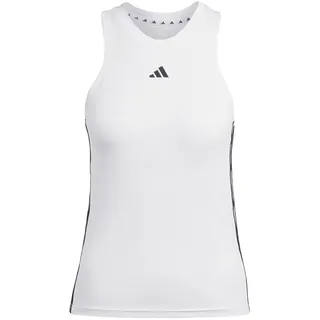 adidas Damen, AEROREADY Train Essentials Regular 3-Stripes Tank Top, White/Black, XL,