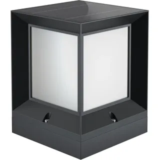 goobay LED Solar Bodenleuchte Level mit Erdspieß/Outdoor Garten LED Lampe für Gehweg Treppe/Wasserdicht IP44, 45 lm, 3 Farbmodi 3000K - 6500K / 72016