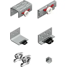 PS48 Beschlagset mit Stopper, HS19 mm, 2 flügelig