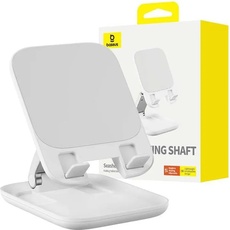 Baseus Folding Tablet Stand Seashell (white), Selfie Stick, Weiss