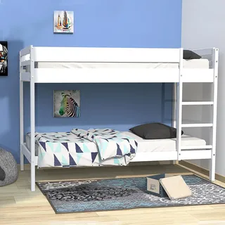 le quai des affaires Etagenbett Brice 90 x 190 cm Kiefer lackiert weiß