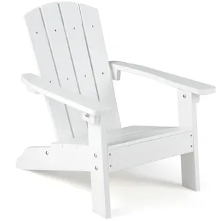 Fantask Adirondack Stuhl Gartenstuhl 55,5 x 56 x 0 cm braun/pink/rosa/weiß/türkis