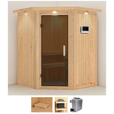 Bild von Sauna »Liva«, (Set), 9 KW-Ofen mit externer Steuerung beige