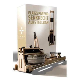 SportPlus Rudergerät für Zuhause Wasser - Wasserrudergerät Designed in Germany - Rudergerät Wasser klappbar Robustes Eichenholz - Premium Rudermaschine Holz bis 180 kg & 200 cm