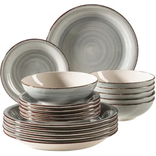 Mäser Lumaca Tafelservice 18-tlg. rauchblau